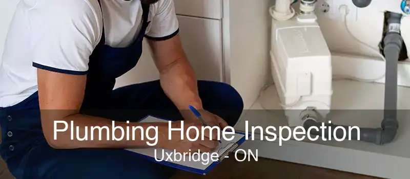 Plumbing Home Inspection Uxbridge - ON