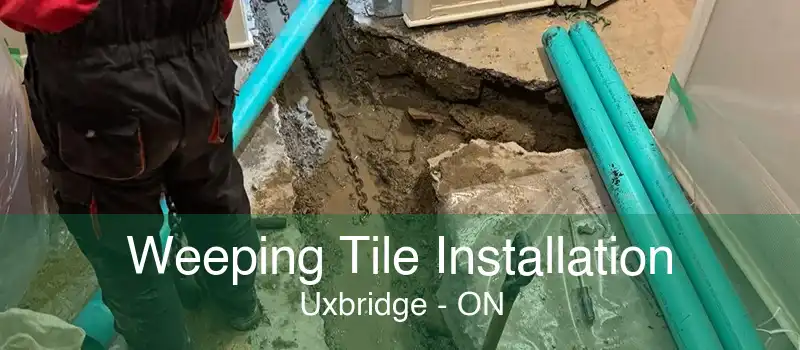 Weeping Tile Installation Uxbridge - ON